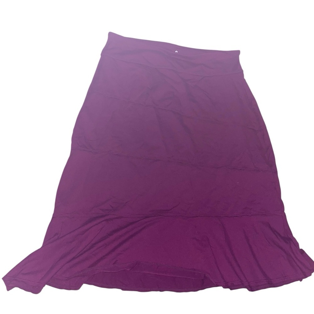 Athleta Plum Crescendo Asymmetric Midi Skirt Size Medium